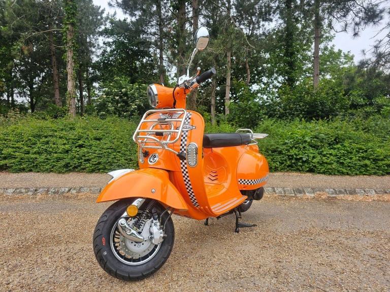 image for AJS MODENA 125 CVT EURO 5 2025 Petrol Automatic in Orange