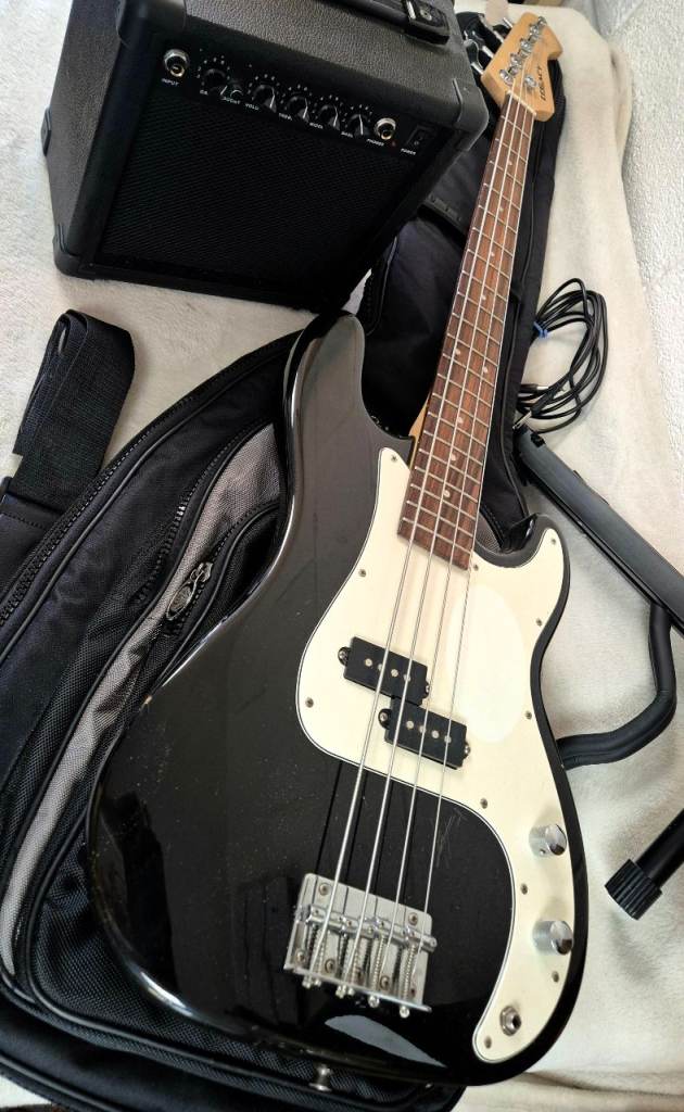 Legacy Precision Bass Guitar & Amplifier + Accessories 