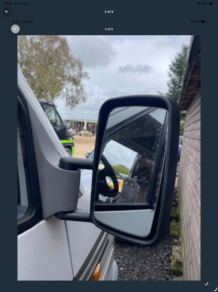 Mercedes Sprinter mark 1 / 2 / VW LT35 - Front Door Mirrors, 1996 -2006,  £60 pair, 