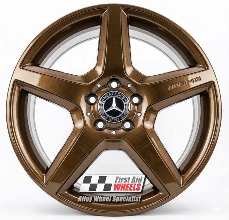 R277BR Swao MERCEDES A B CLASS 4X 18" GENUINE AMG GLOSS BRONZE ALLOY WHEELS