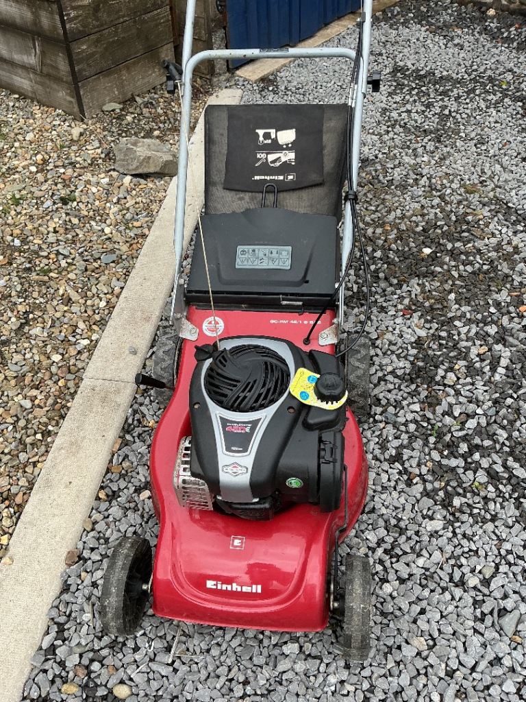 Einhell Petrol Lawnmower - Good Condition, Red