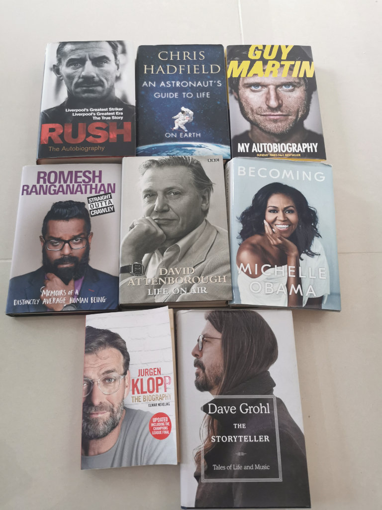 Autobiography books - celebrities 