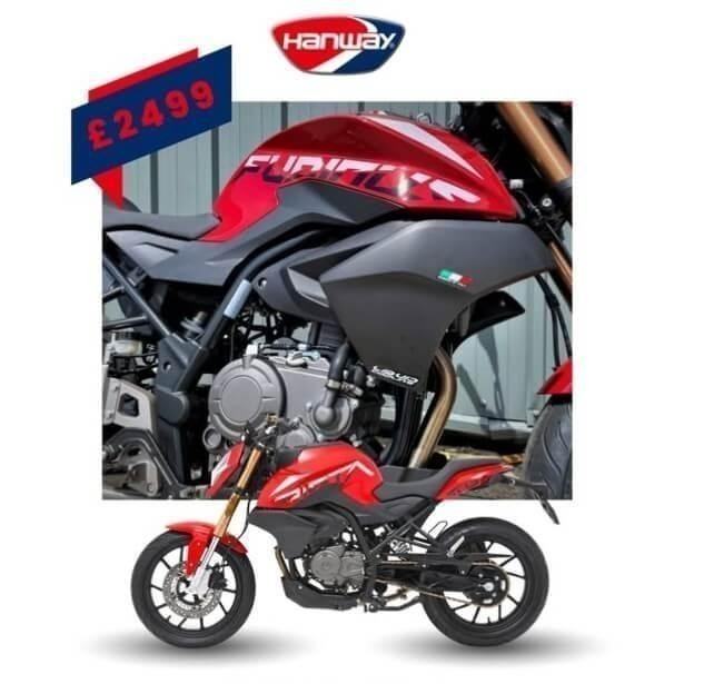 NEW Hanway NK 125cc Furious A1 Learner Legal CBT Sports Commuter Bike Motorcy...