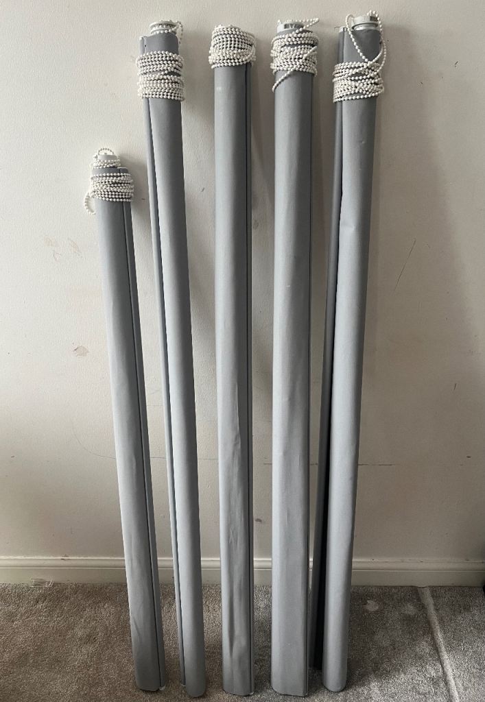 Blackout Roller Blinds set of 5 Excellent condition