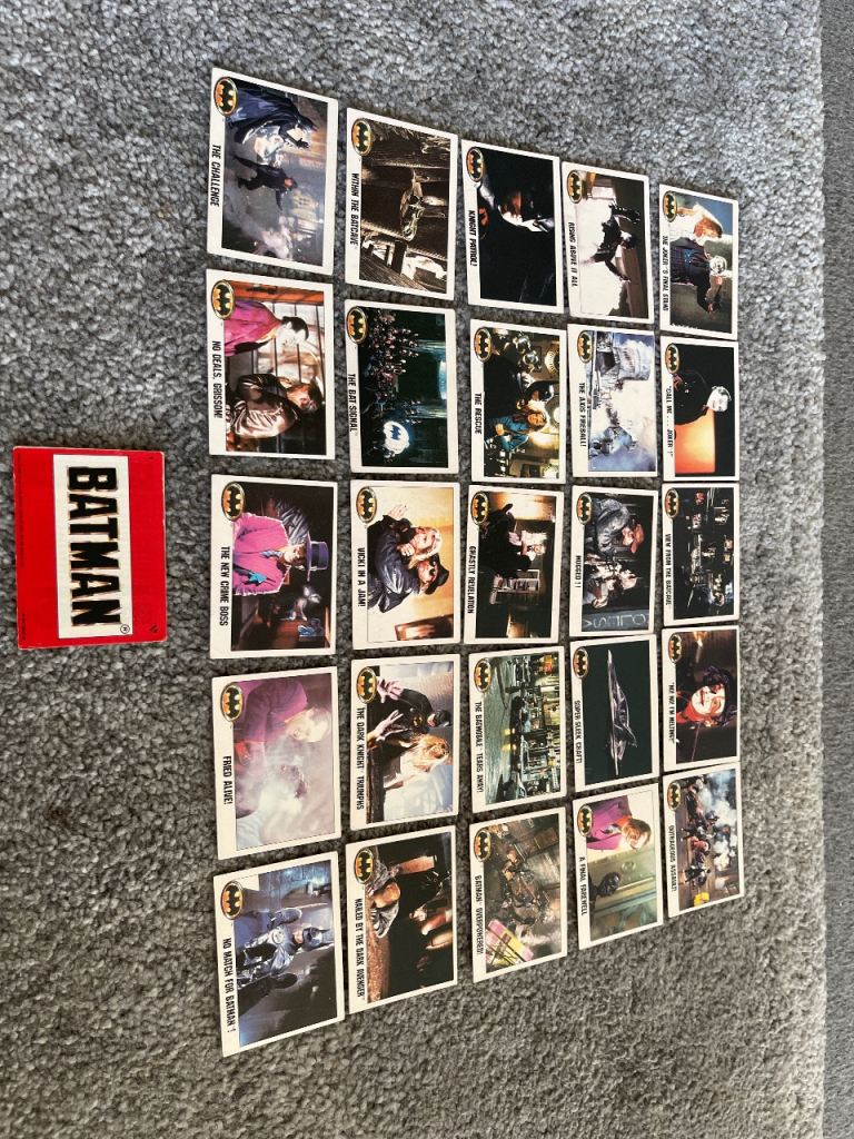 Vintage Batman Trading Cards with Box – Good Condition