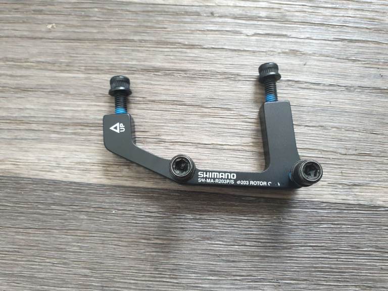 Shimano 203mm rear bracket, disc brake adapter. New