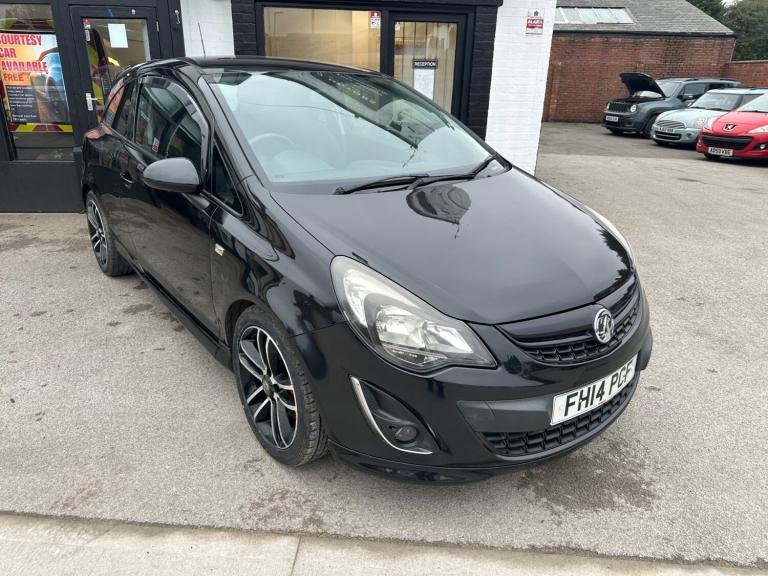 2014 Vauxhall Corsa 1.4T Black Edition 3dr HATCHBACK Petrol Manual