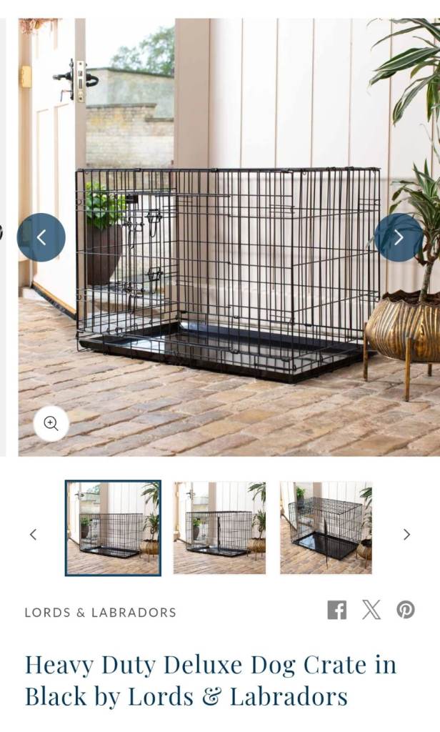 Xxl dog crate black