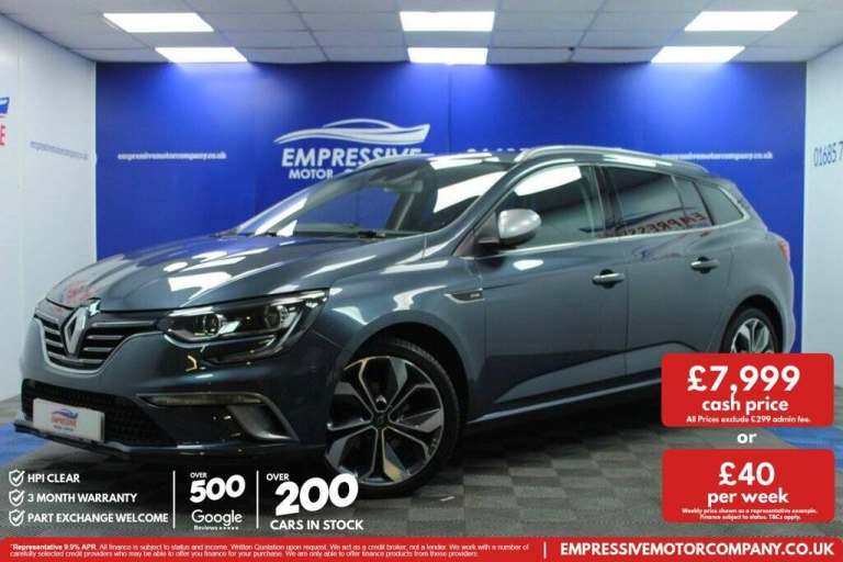 2020 20 RENAULT MEGANE 1.5 BLUE DCI GT LINE SPORT TOURER 5DR DIESEL MANUAL EURO