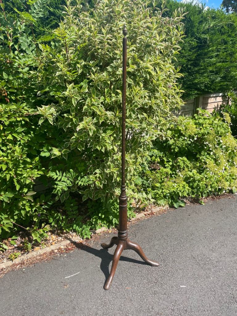 Antique Wooden Floor Lamp Stand