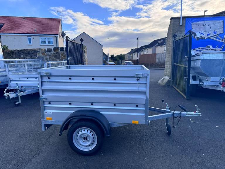 BRAND NEW 5ft x 4ft SINGLE AXLE DOUBLE BROADSIDE TRAILER