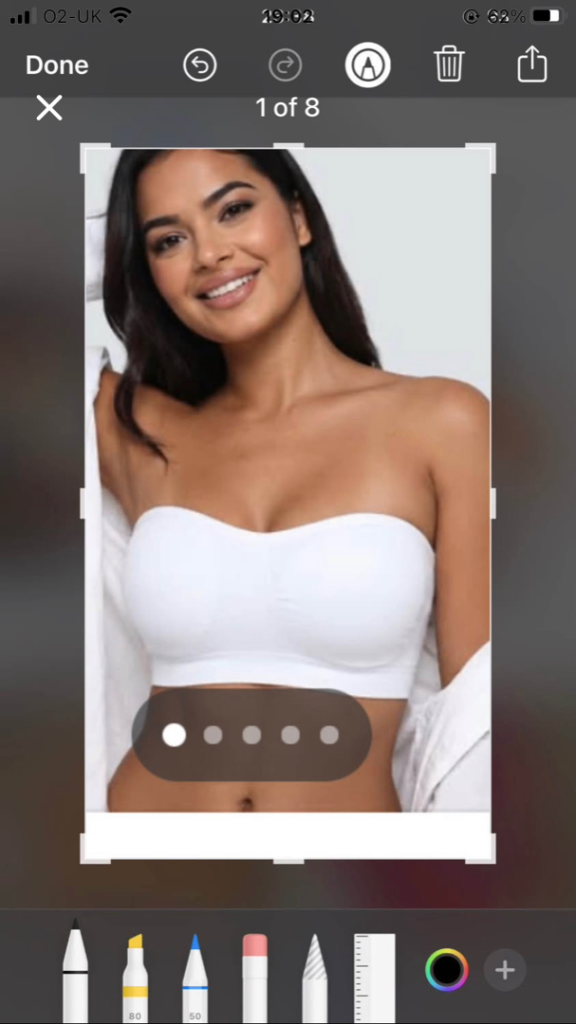 Madam Muse White Jelly Bra - New, Size 2XL