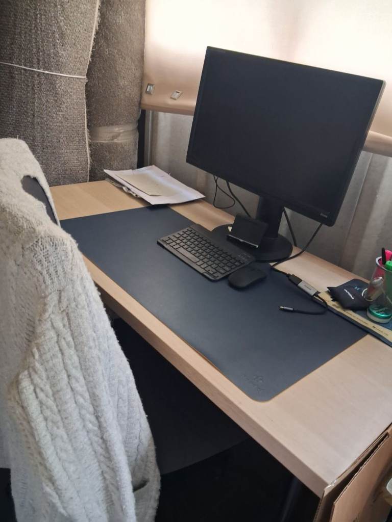 Desk and office chair