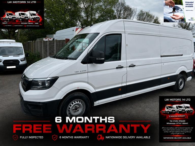MAN TGE 3.140 FWD LWB HIGH ROOF PANEL VAN 2019 69 REG