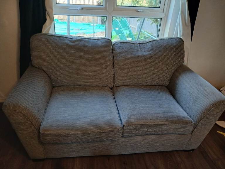 Grey Fabric x2 Sofa one is a sofa Bed – Good Condition, Comfortable