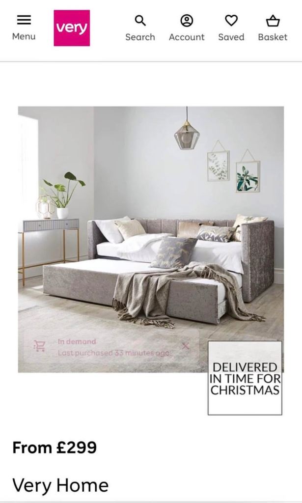 Single bed with pullout bed