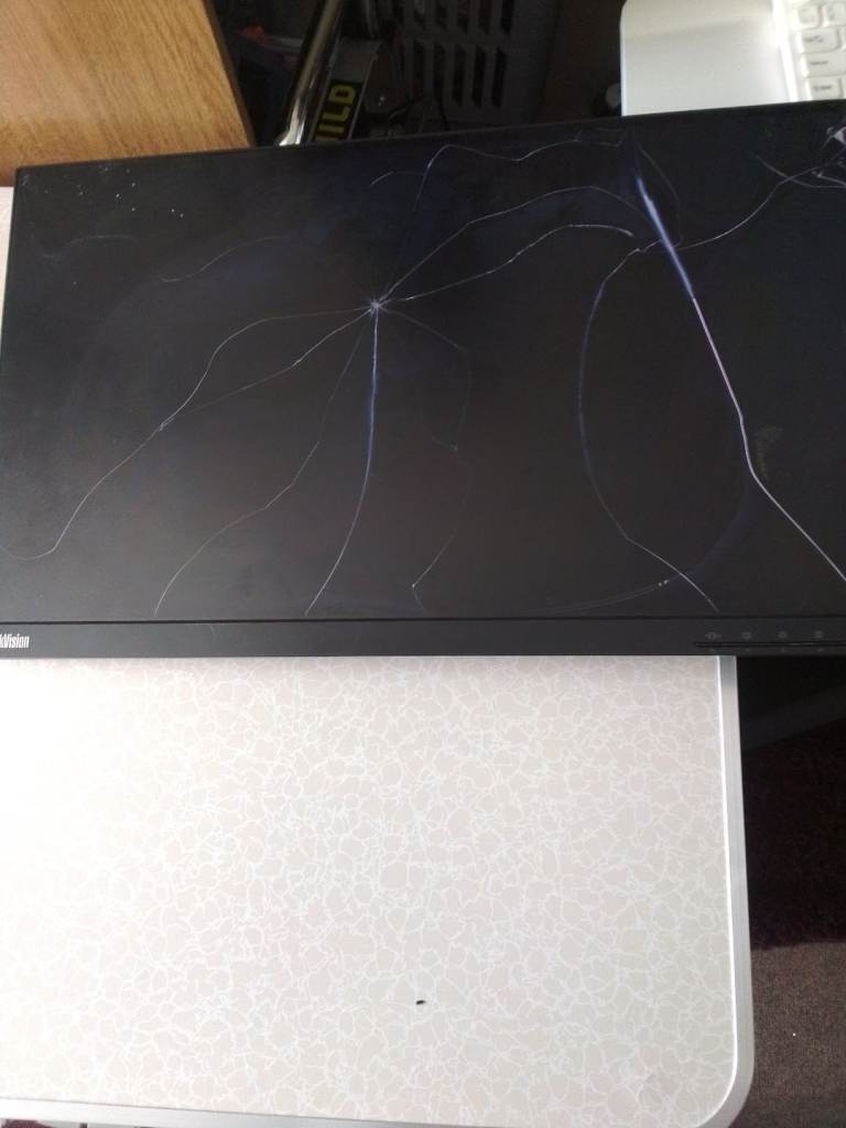 LENOVO THINKVISON T24i-20 PS MONITOR SPARES OR REPAIRS USED 