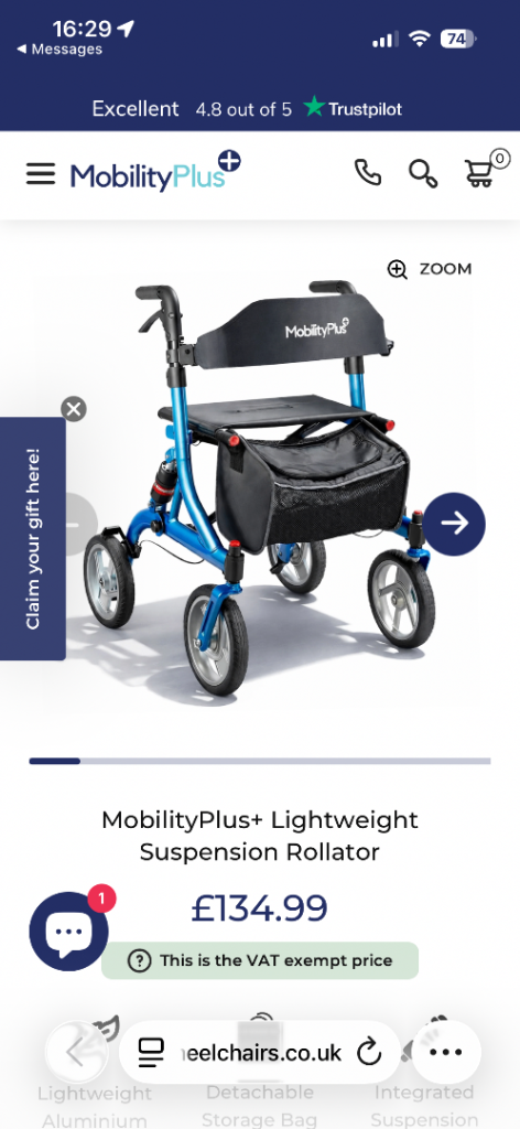 Mobility Plus Lightweight stroller 
