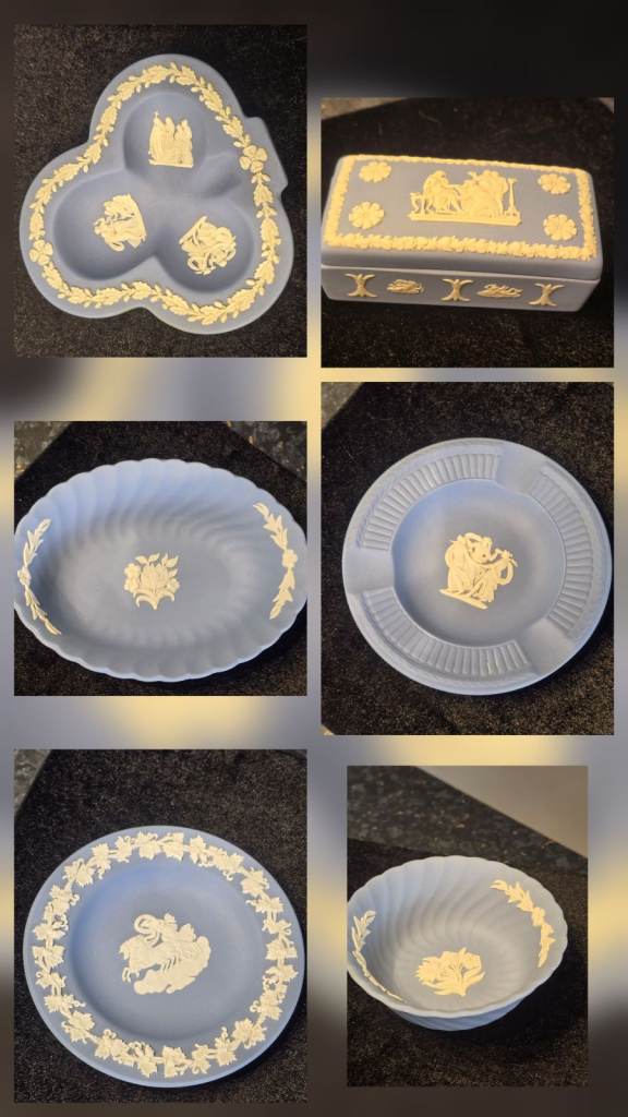 Vintage Jasperware Trinkets and bowls - prices from £5-£8 each