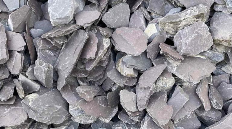 Blue slate chippings ton bags delivery available 
