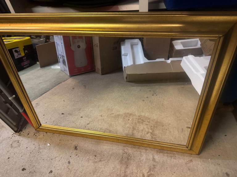 Gold coloured Framed Mirror
