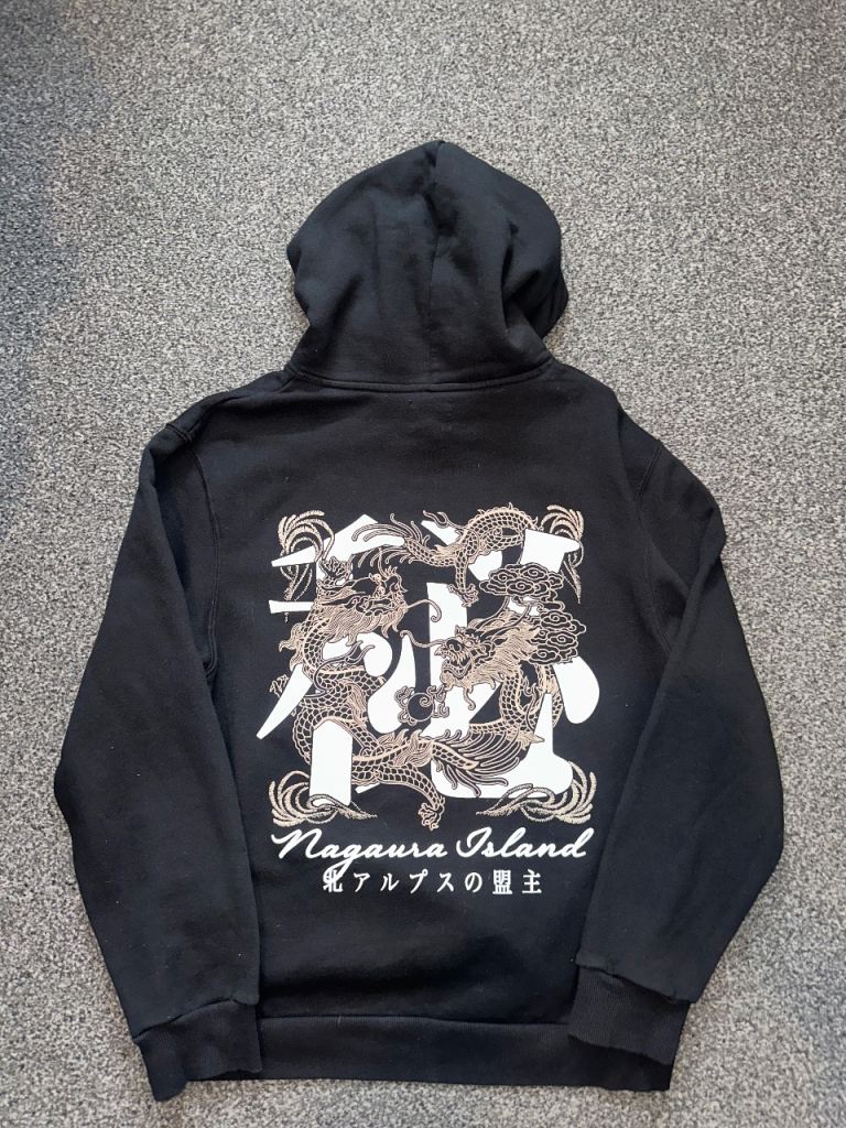 Japanese Print Hoodie from River Island