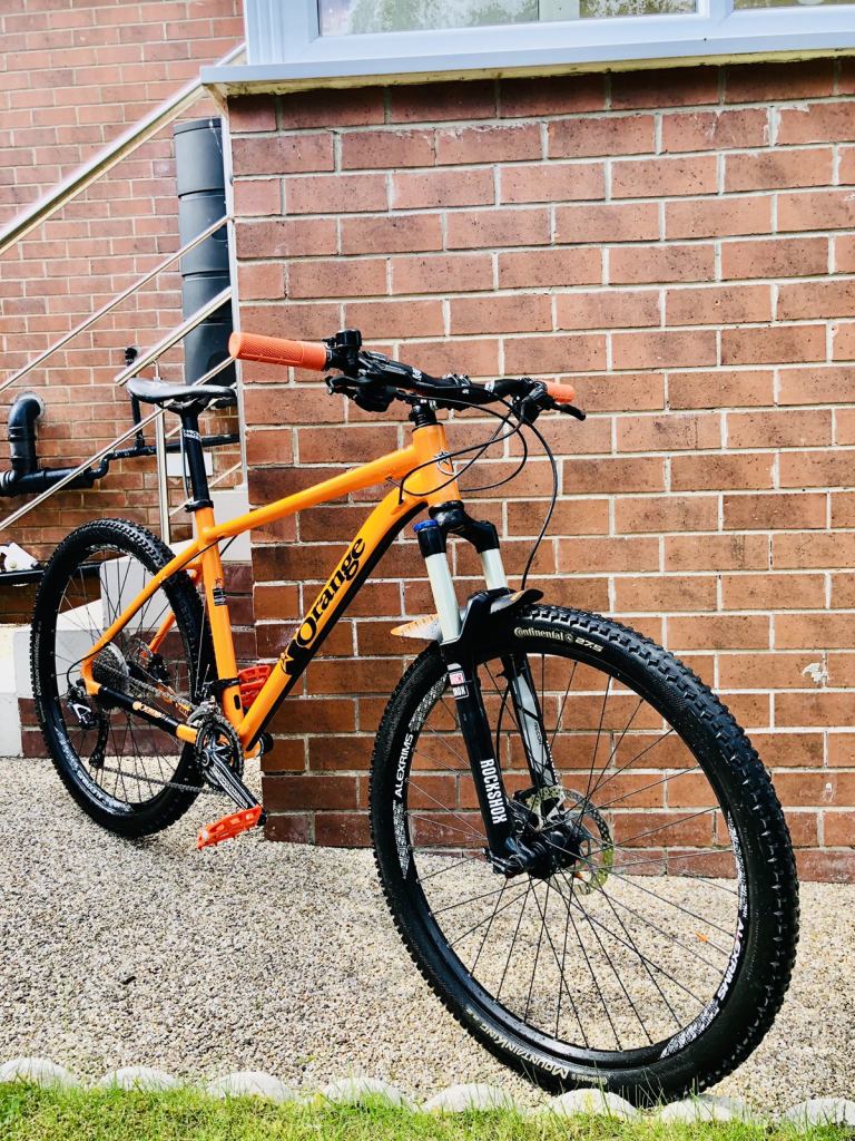Orange clockwork Large frame MTB hard tail