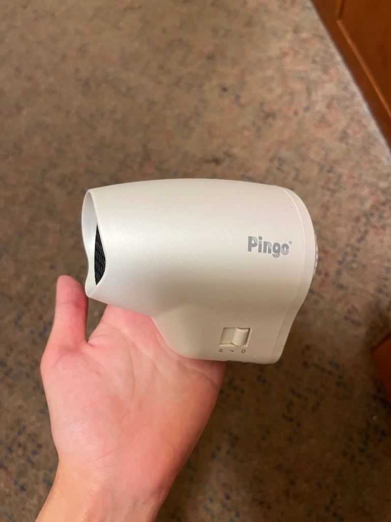 Pingo Travel Hair Dryer - White, Good Condition
