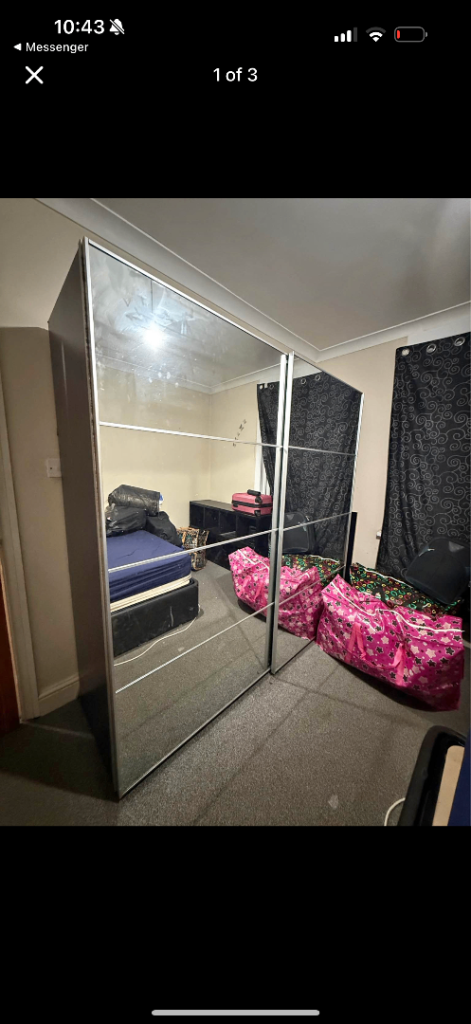 Ikea Pax wardrobe double mirror dismantled 