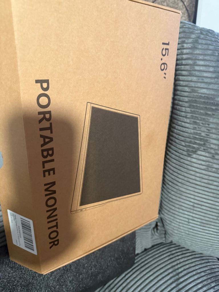 New 15.6" Portable Monitor - Perfect for Travel or Second Screen