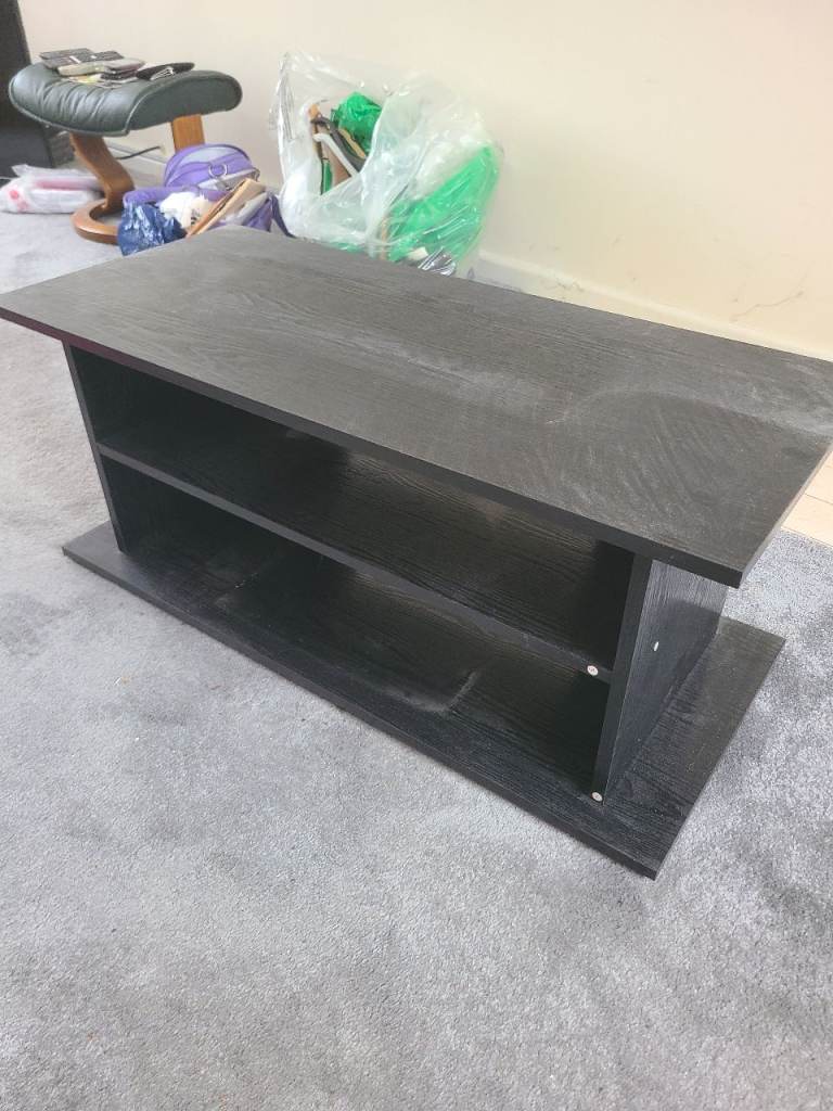 Black TV Stand / Coffee Table – Good Condition