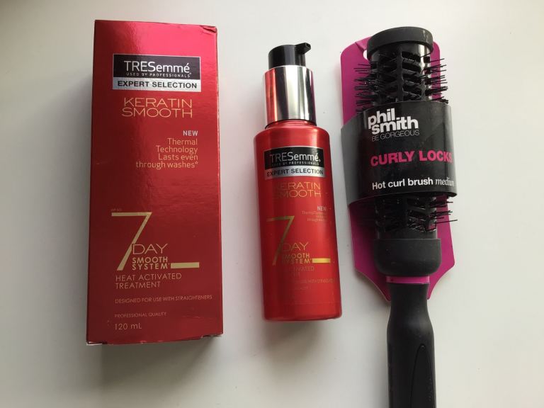 TRESemme Keratin Smooth Treatment & Phil Smith Hot Curl Brush
