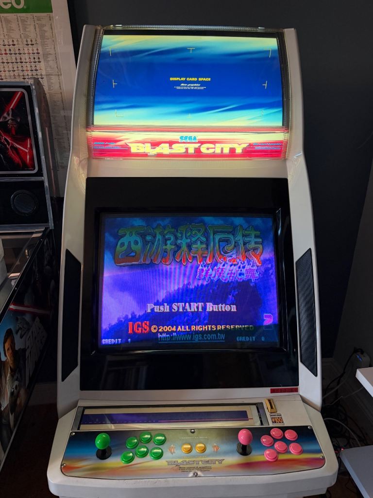 SEGA Blast City Arcade Cabinet – CRT – Pandora Box 6 – Ready to Play