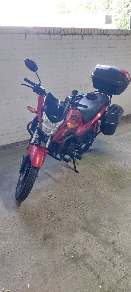 2024 Honda CB125F Learner Legal with Panniers and Top Box