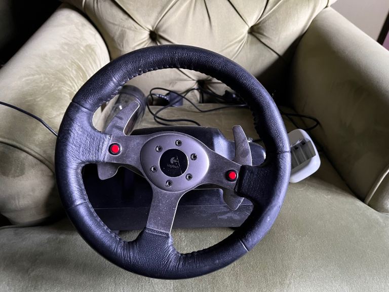 Logitech Driving Force GT Racing Wheel, Pedals, and Shifter