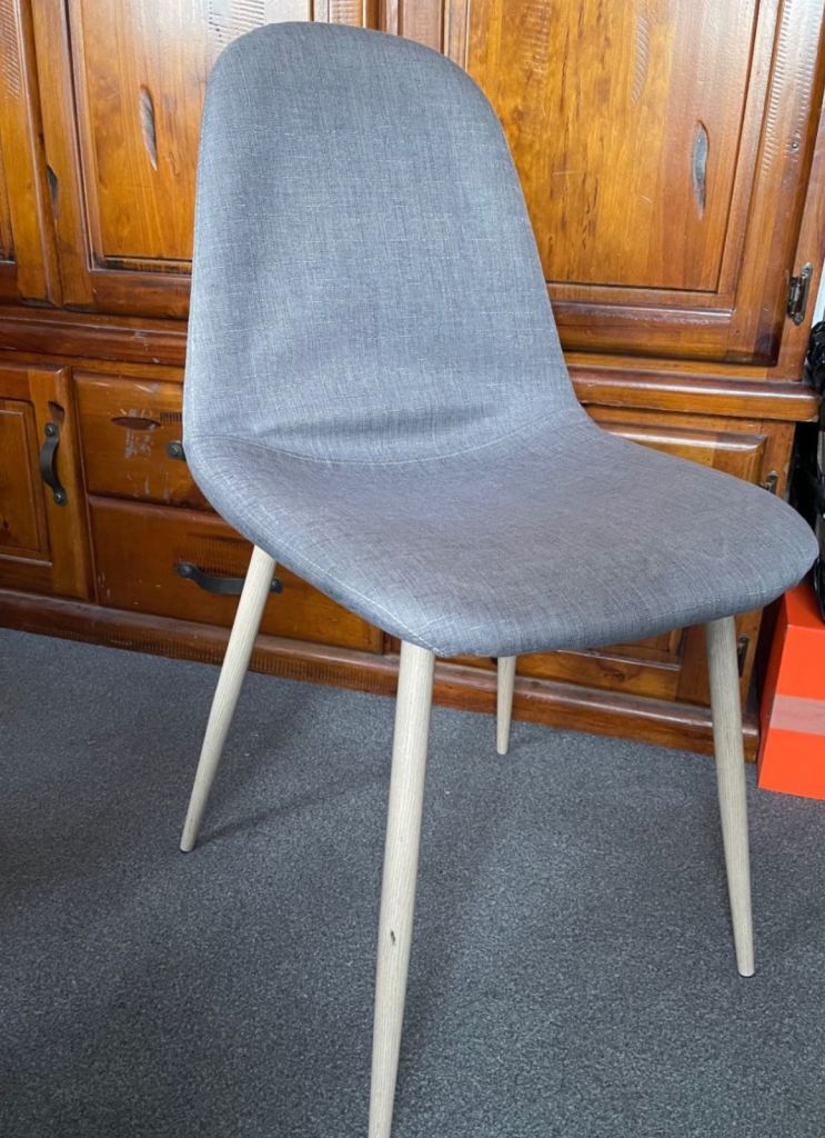 Habitat Beni Fabric Chair - Grey
