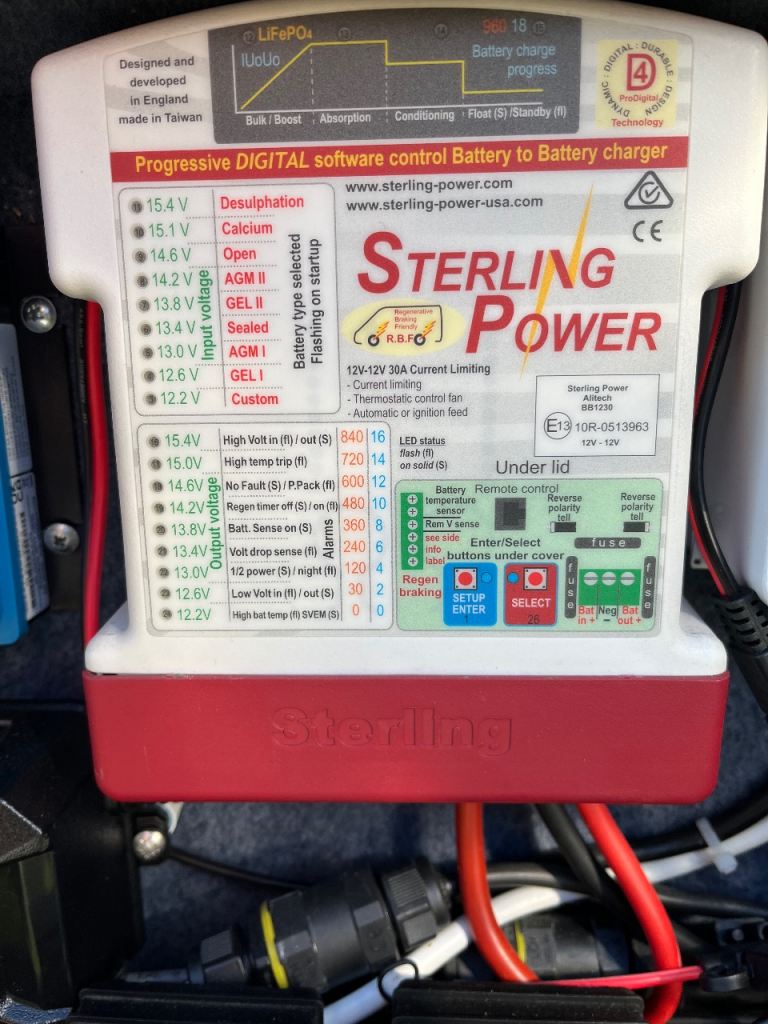 Sterling Power, Smart Battery to Battery Charger 12v 30 Amp.