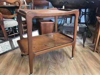 Vintage Mid Century Teak Trolley