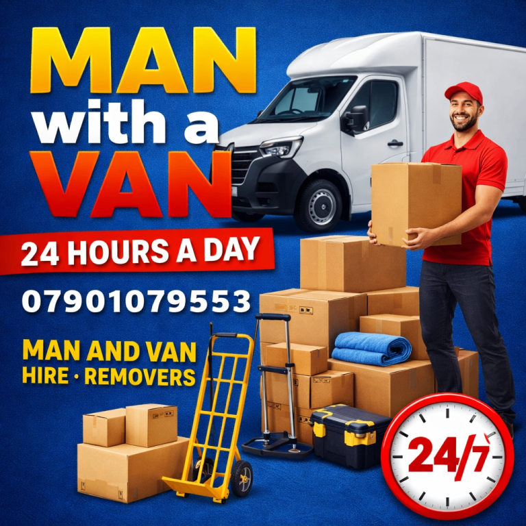 🚛 Man & Van Removals – 7 Days a Week • Local & National Moves 📦 Professional Same Day Movers 