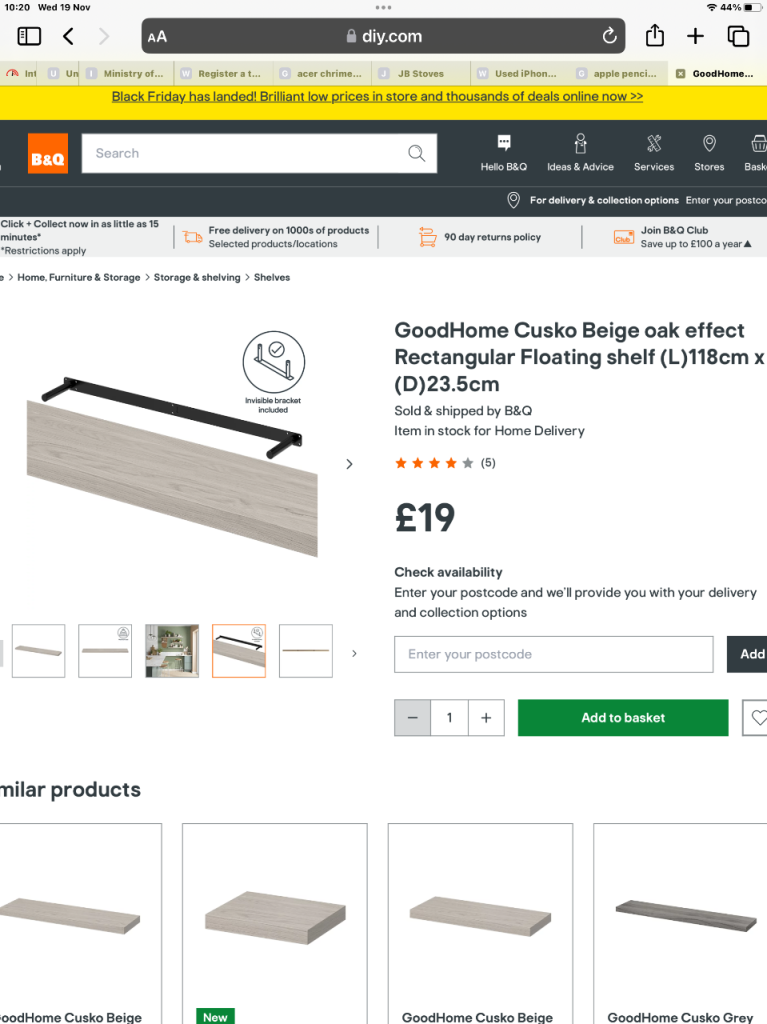 As new floating shelf 