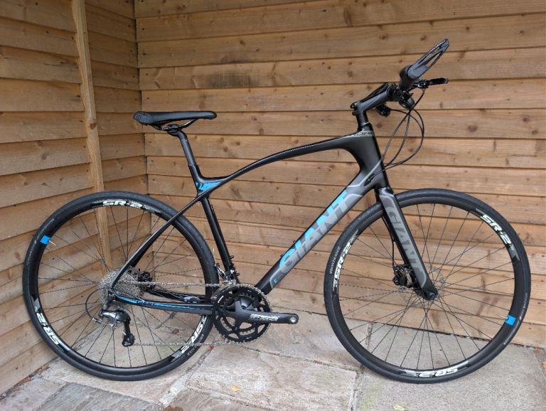 CARBON FIBRE Giant Fastroad Large Hybrid Bike VIEW SWANSEA/BRIDGEND