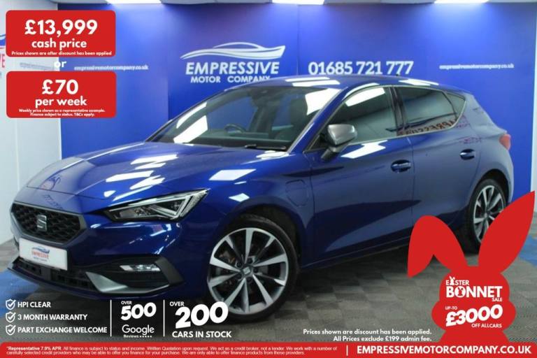 2021 SEAT Leon 1.4 eHybrid FR Sport 5dr DSG HATCHBACK PETROL/ELECTRIC Automatic