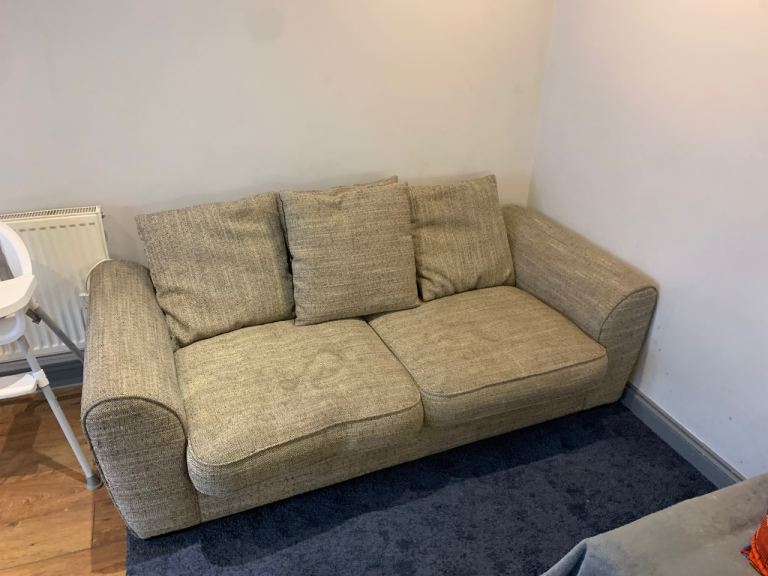 Beige sofa confortable