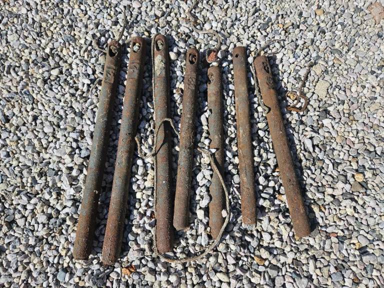 Assorted 1880s sash weights