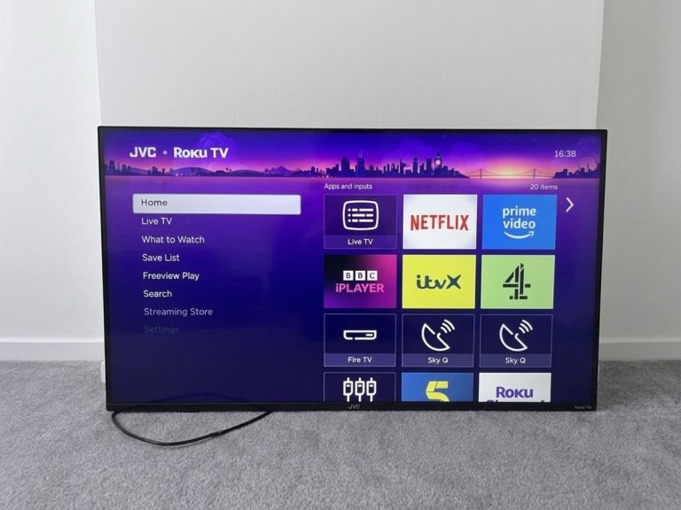 JVC 40-Inch Smart Full HD HDR Roku TV In Immaculate Condition & Ready to Use!