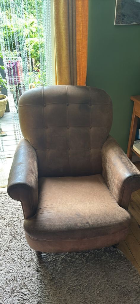 Brown armchair 