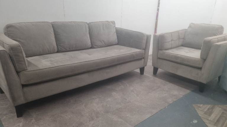 Three Seater Sofa and Armchair *Can Deliver* 