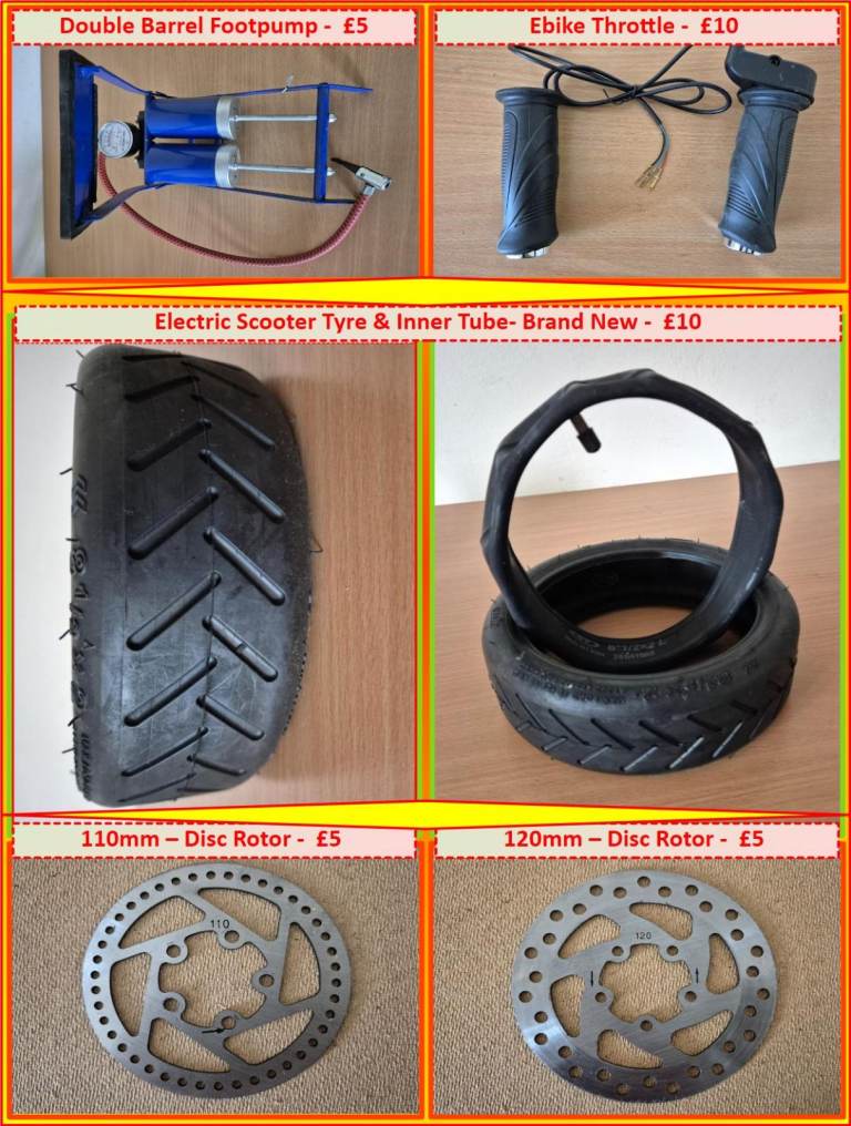Electric Scooter Tyre and inner tube. Brand New.
