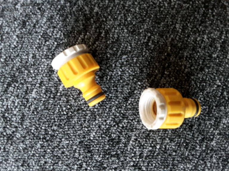 Hozelock threaded tap connectors.