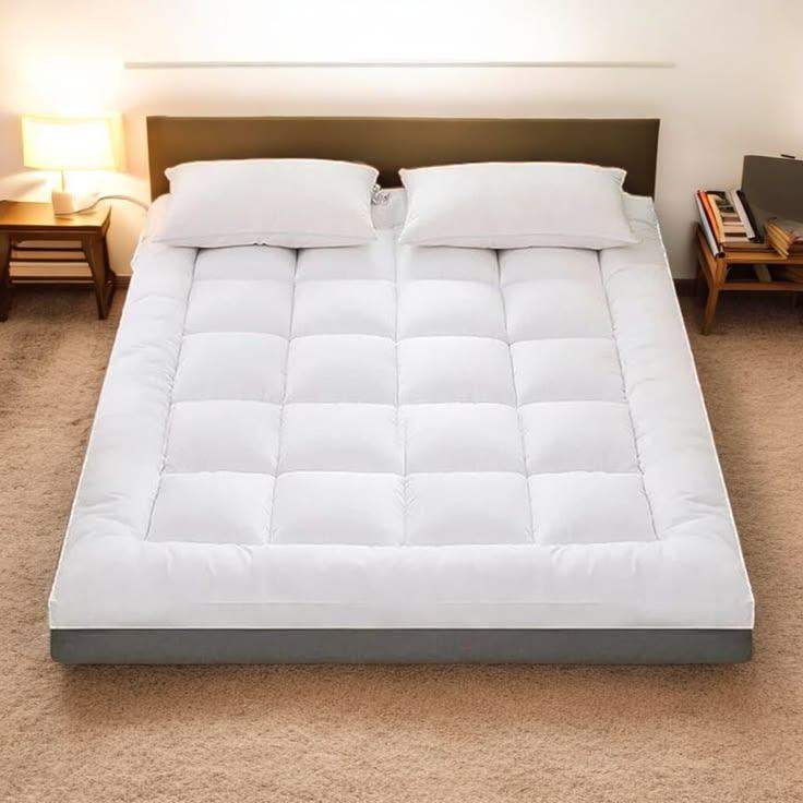 Double Mattress Topper 10cm Deep Quilted Hotel Quality